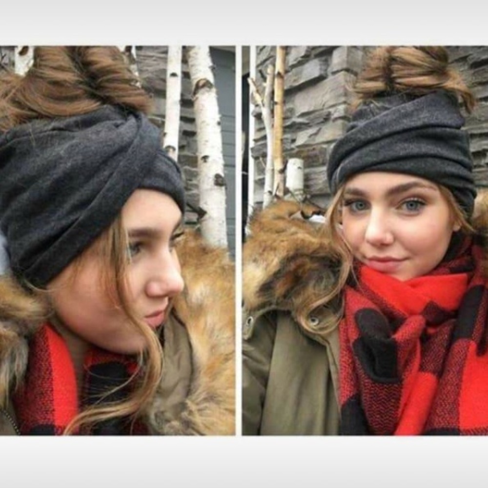 Slouchy ponytail beanie!